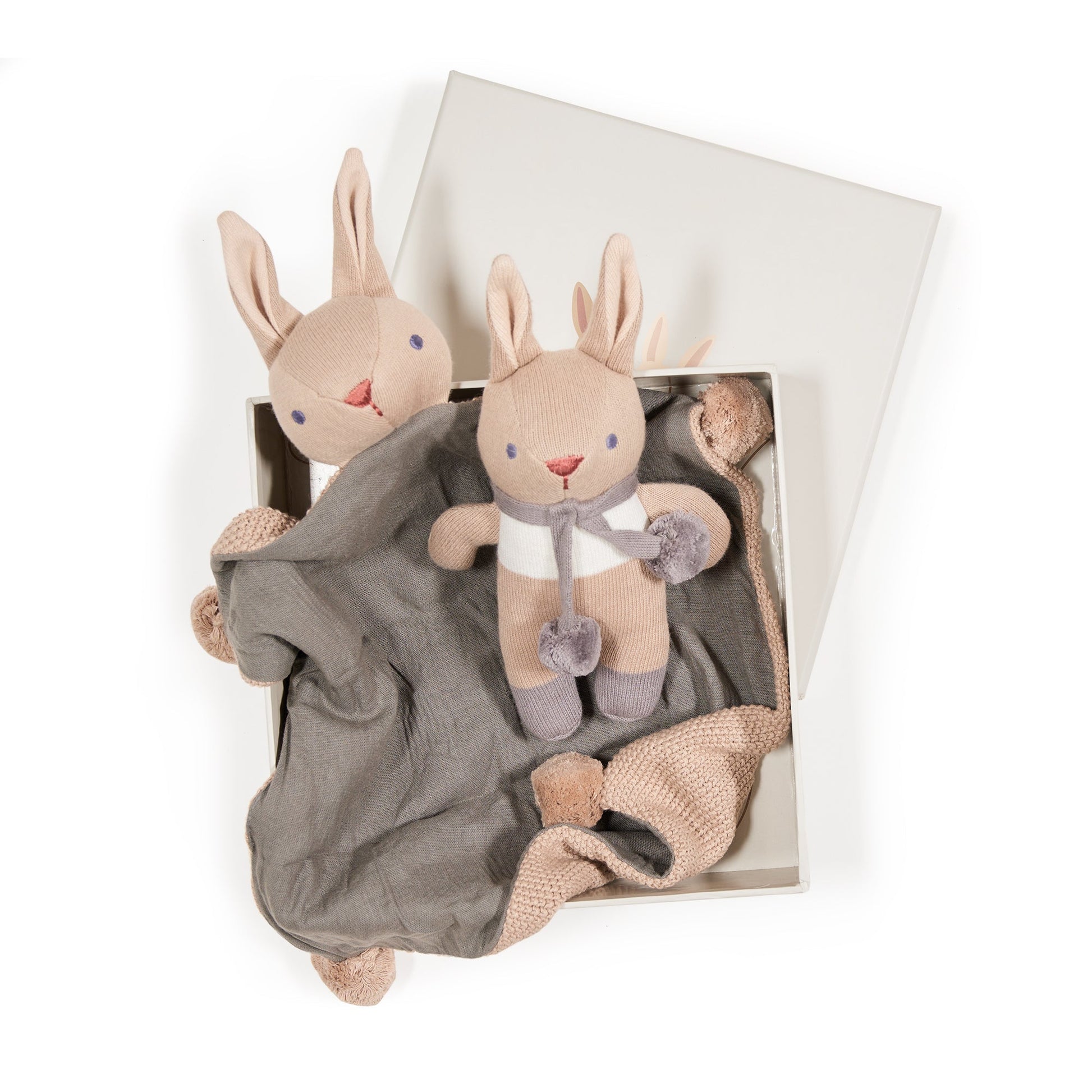 Baby Threads Taupe Bunny Gift Set - Toby Tiger