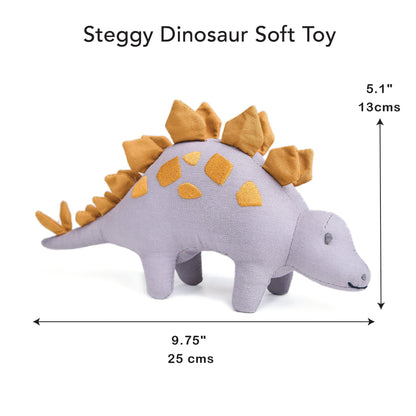 Steggy Linen Dinosaur Toy - Toby Tiger