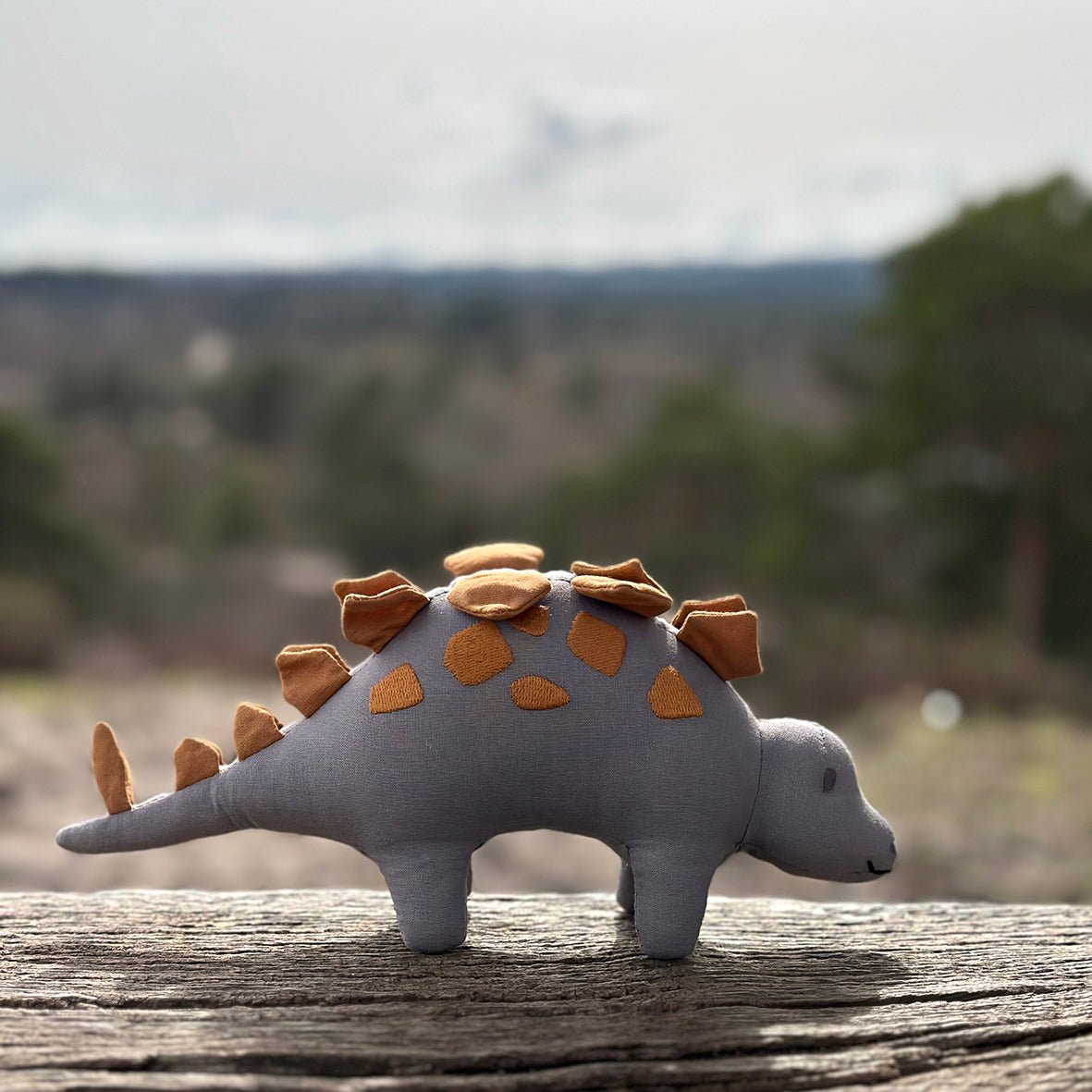 Steggy Linen Dinosaur Toy - Toby Tiger