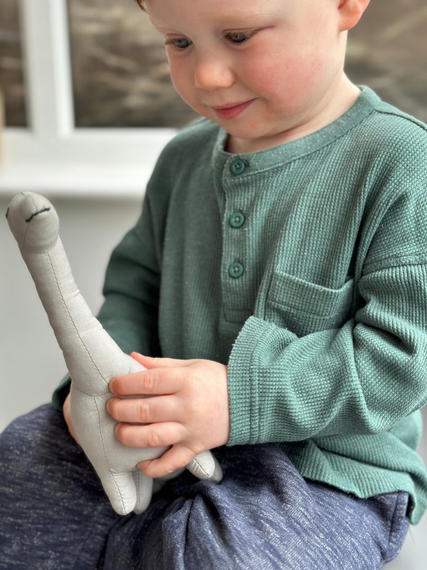 Bronty Linen Dinosaur Toy - Toby Tiger