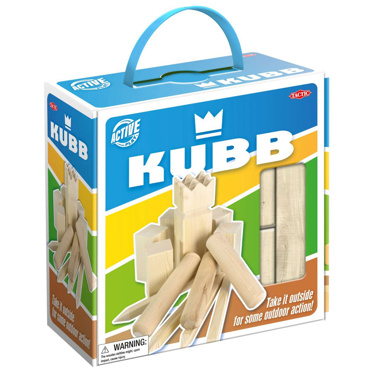 KUBB Family Traditional Swedish Outdoor Wooden Garden Game Set - Toby Tiger UK