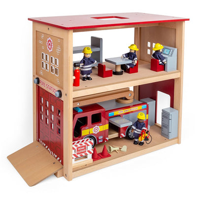 Tidlo Fire Station Toy Bundle - Toby Tiger