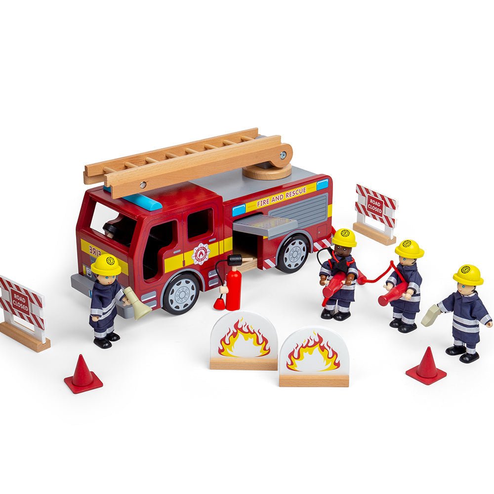 Tidlo Fire Station Toy Bundle - Toby Tiger