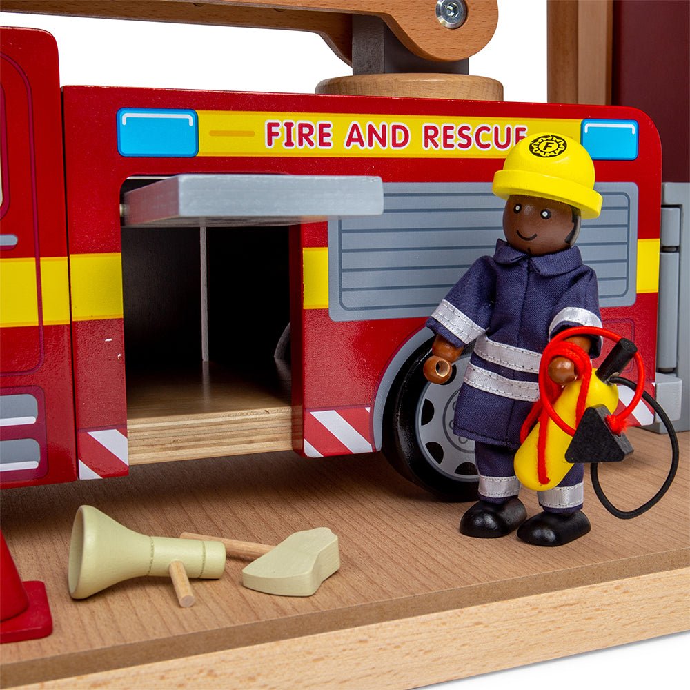 Tidlo Fire Station Toy Bundle - Toby Tiger
