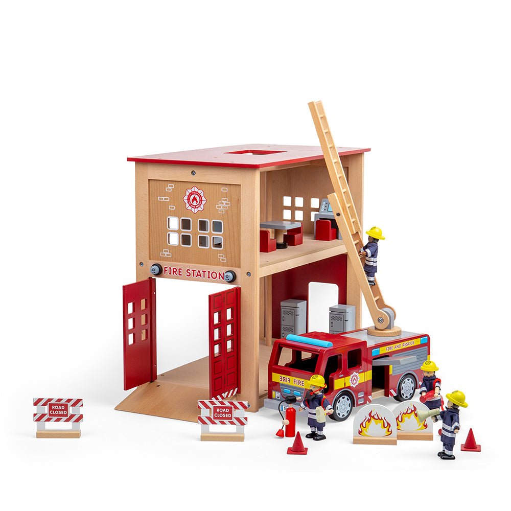 Tidlo Fire Station Toy Bundle - Toby Tiger