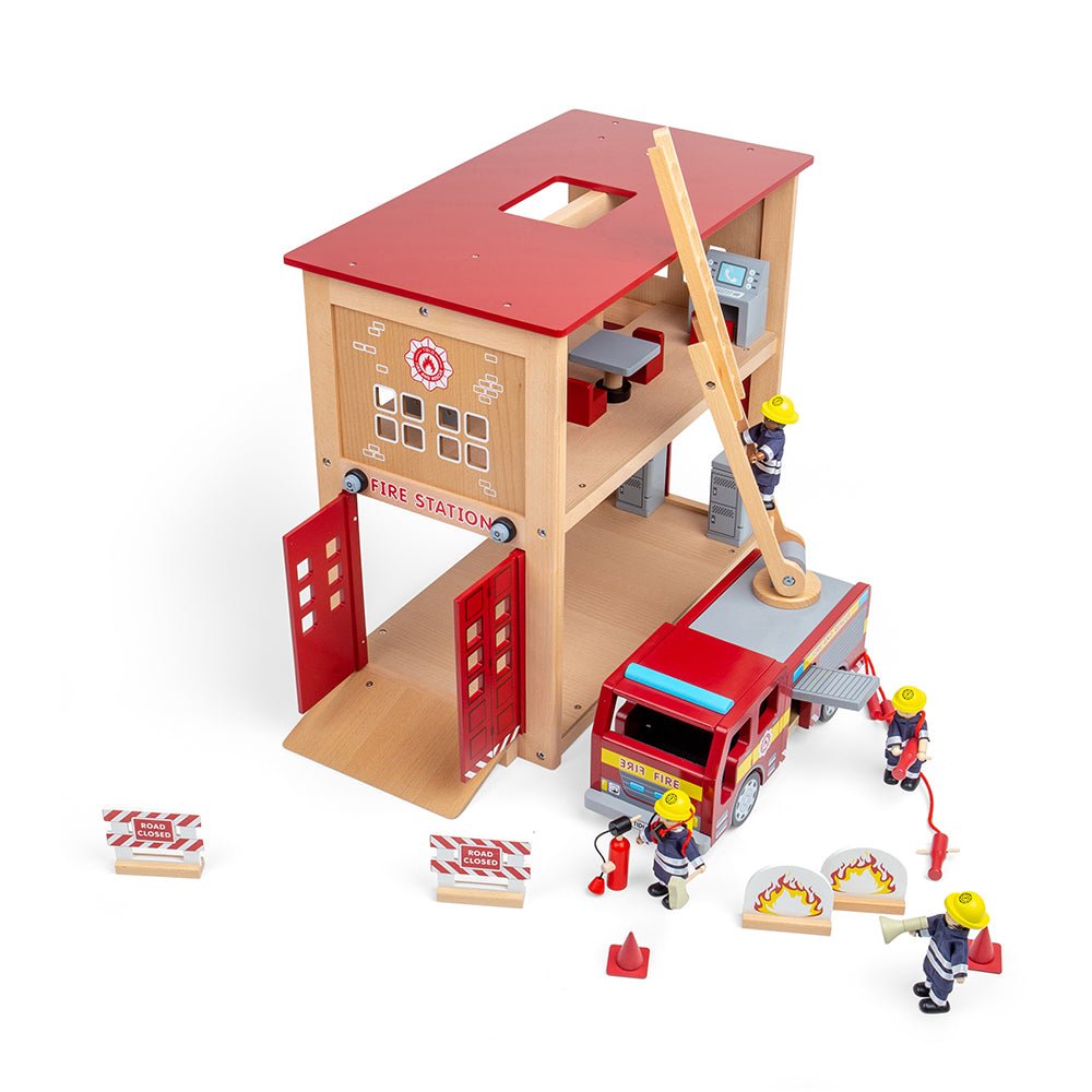 Tidlo Fire Station Toy Bundle - Toby Tiger
