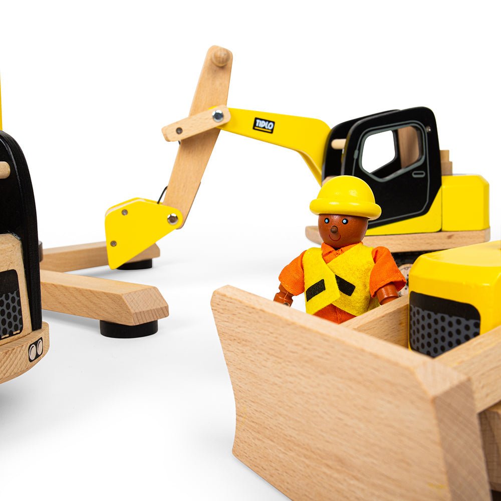 Tidlo Construction Toy Bundle - Toby Tiger