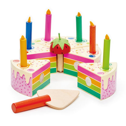 Rainbow Birthday Cake - Toby Tiger