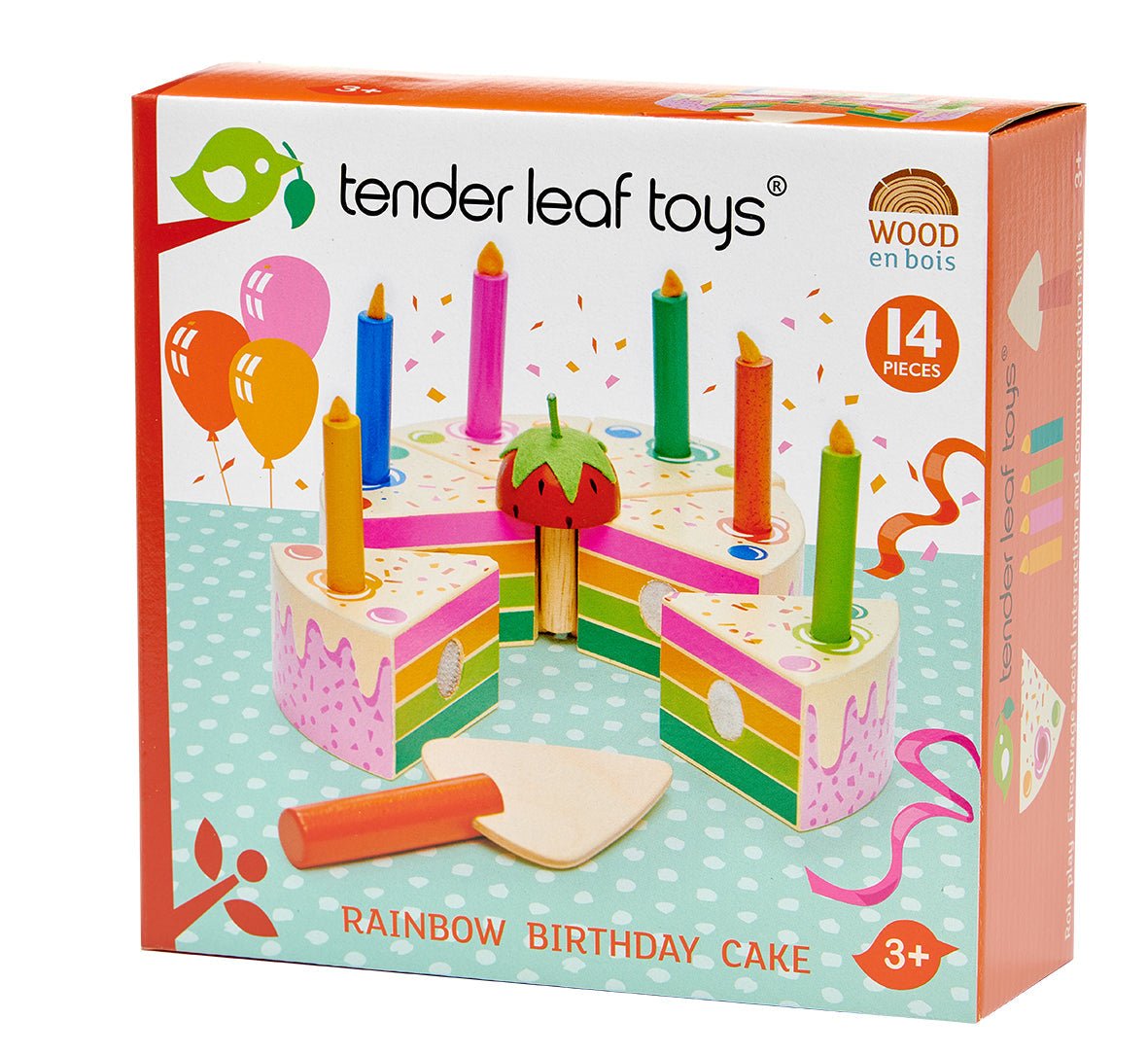Rainbow Birthday Cake - Toby Tiger