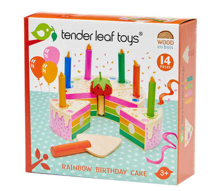 Rainbow Birthday Cake - Toby Tiger
