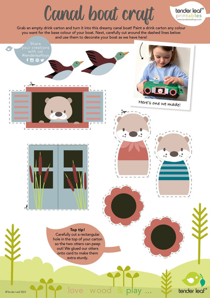 Little Otter Canal Boat - Toby Tiger