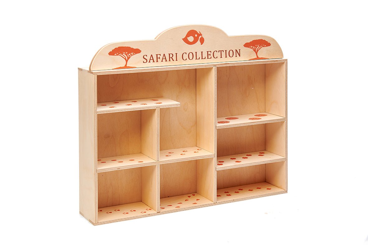 8 Safari Animals Shelf Set - Toby Tiger