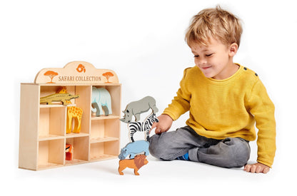 8 Safari Animals Shelf Set - Toby Tiger