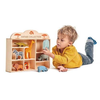 8 Safari Animals Shelf Set - Toby Tiger