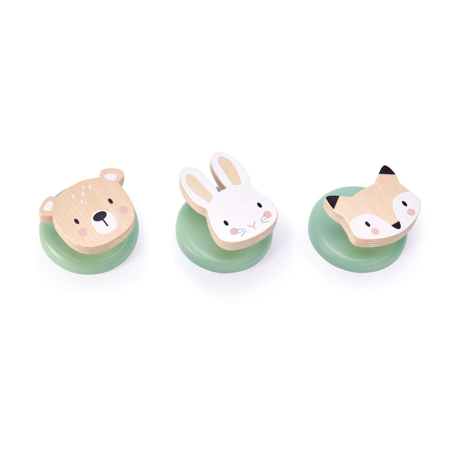 Set of 3 Forest Hooks - Toby Tiger