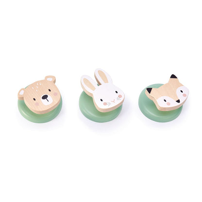 Set of 3 Forest Hooks - Toby Tiger