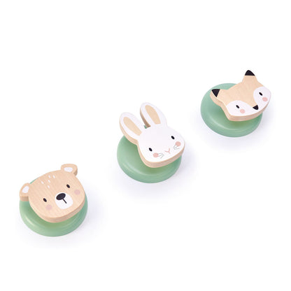 Set of 3 Forest Hooks - Toby Tiger