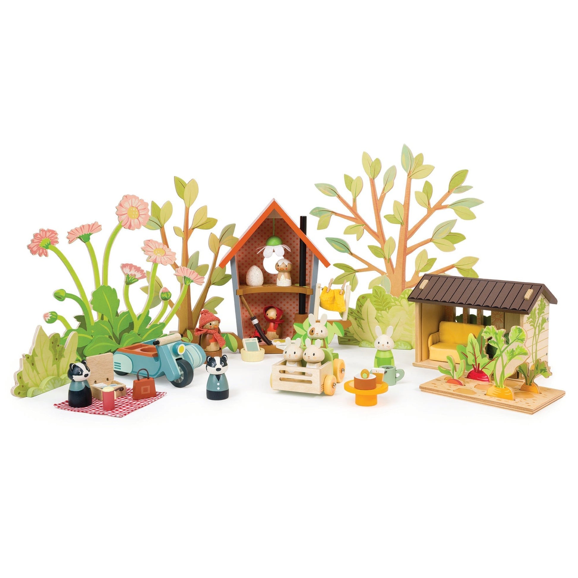Merrywood Garden Scene - Toby Tiger