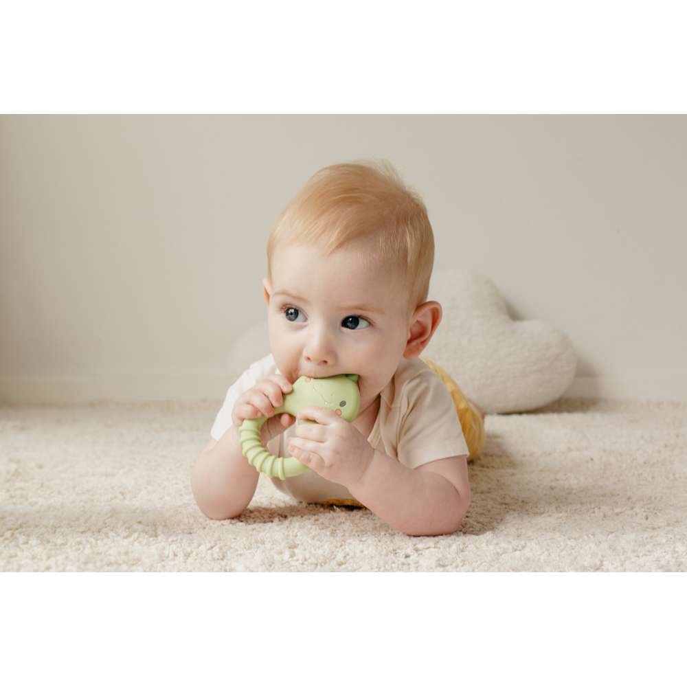 Silicone Teether - Dino - Toby Tiger