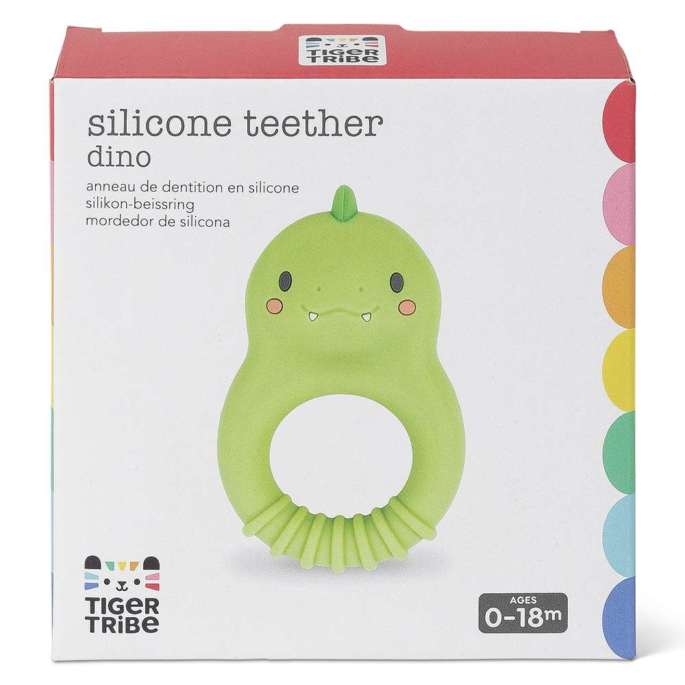 Silicone Teether - Dino - Toby Tiger