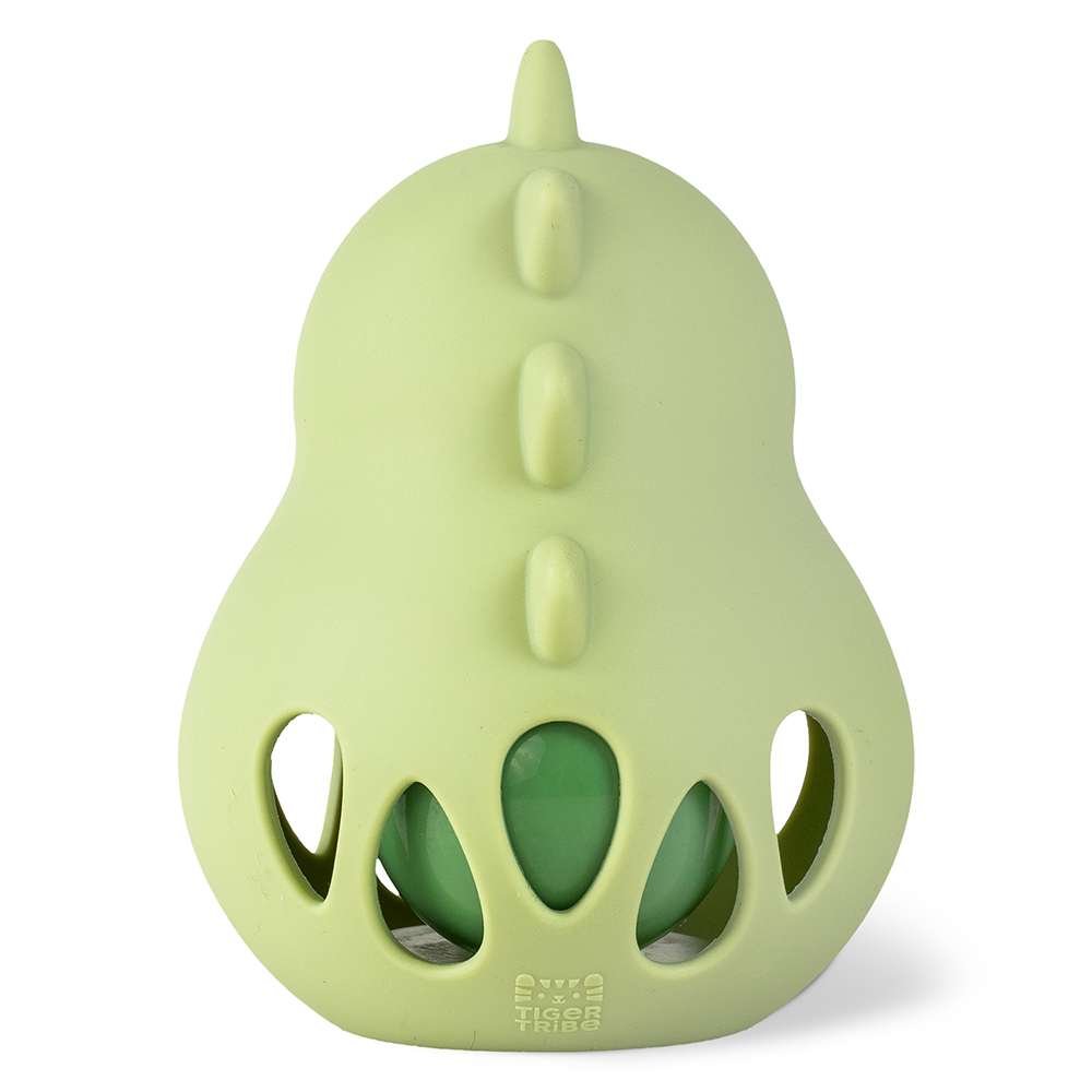 Silicone Rattle - Dino - Toby Tiger