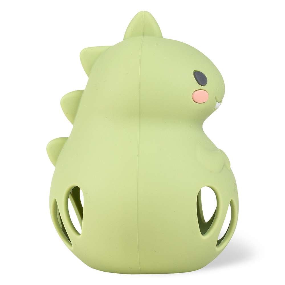 Silicone Rattle - Dino - Toby Tiger