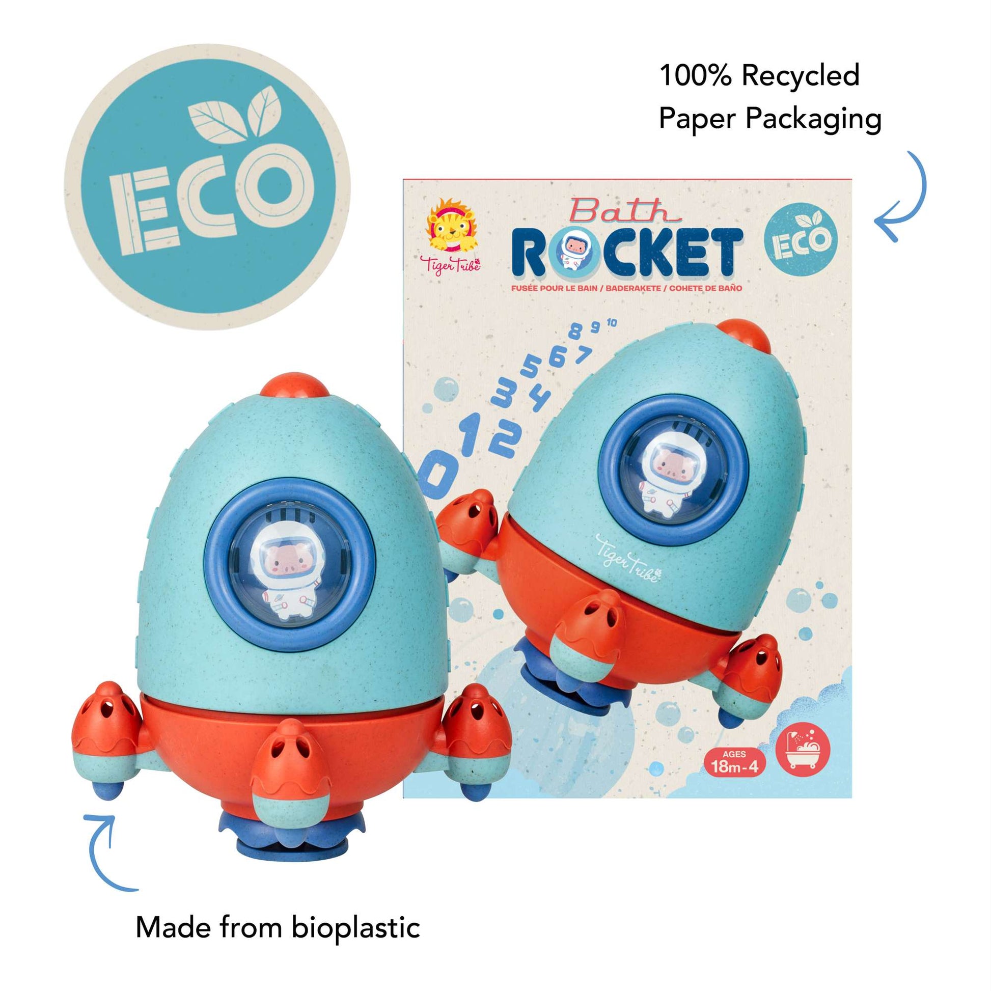 ECO Bath Rocket - Toby Tiger