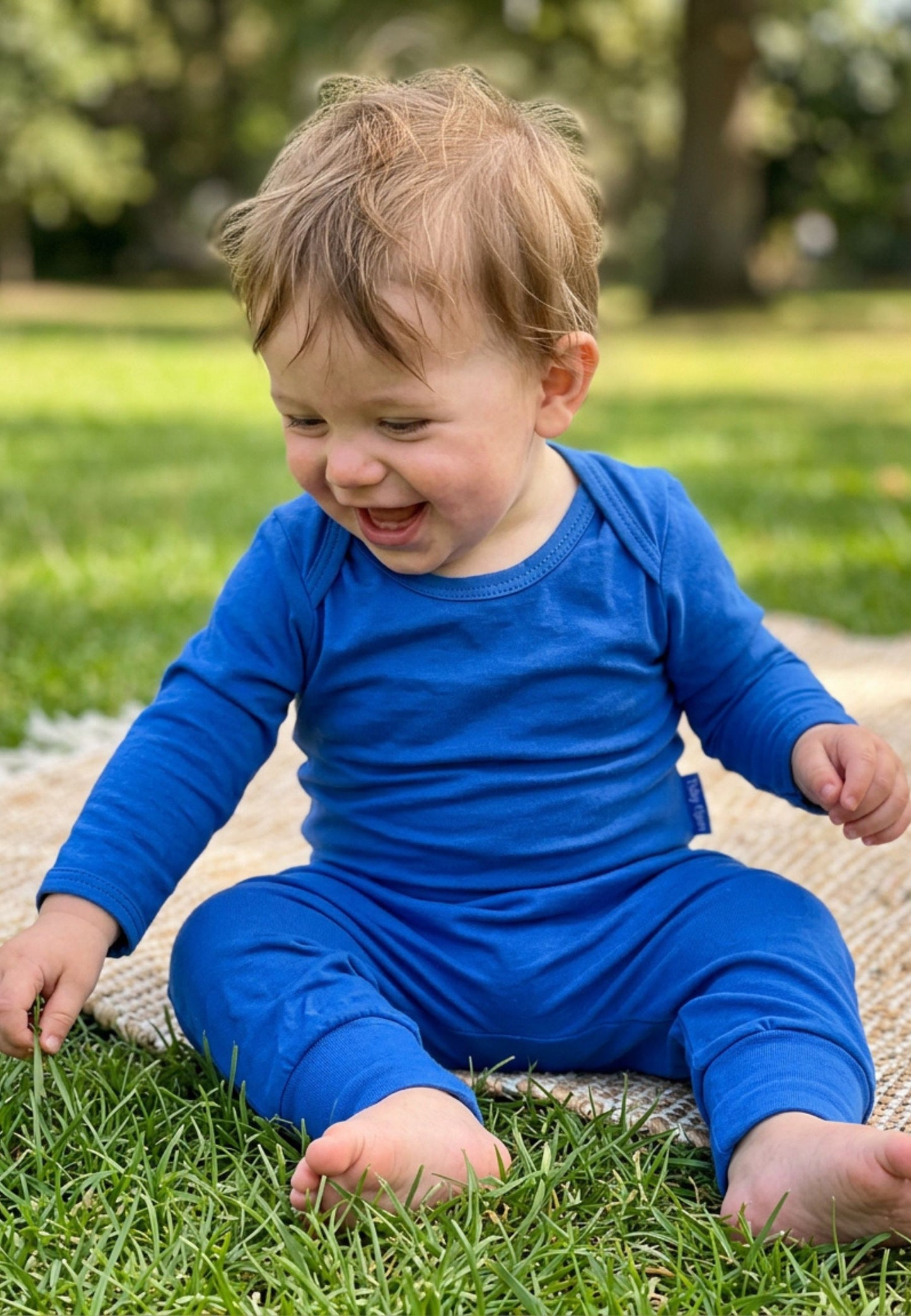 Organic Blue Yoga Pants