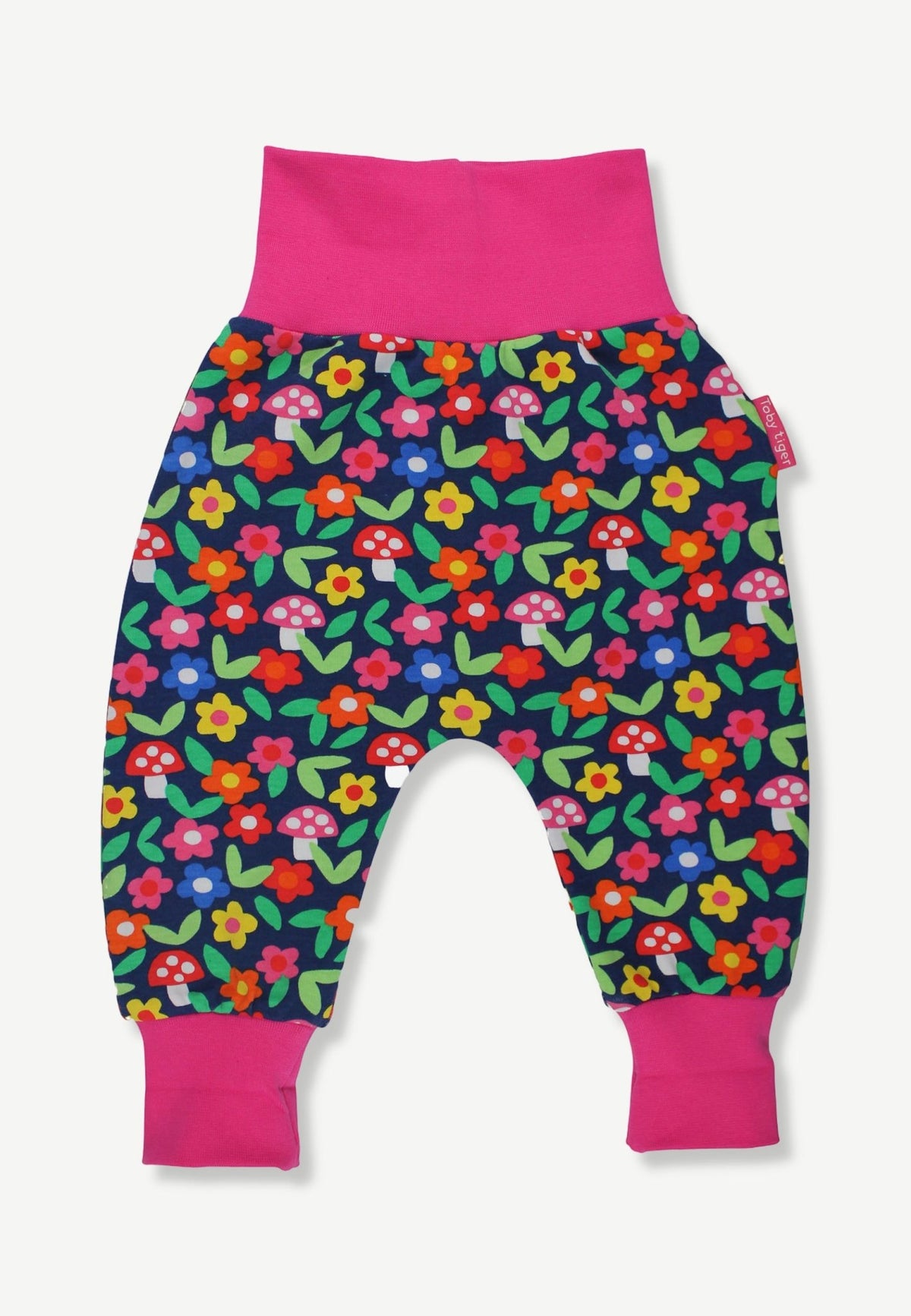 Organic Flower Print Yoga Pants - Toby Tiger UK