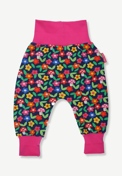 Organic Flower Print Yoga Pants - Toby Tiger UK