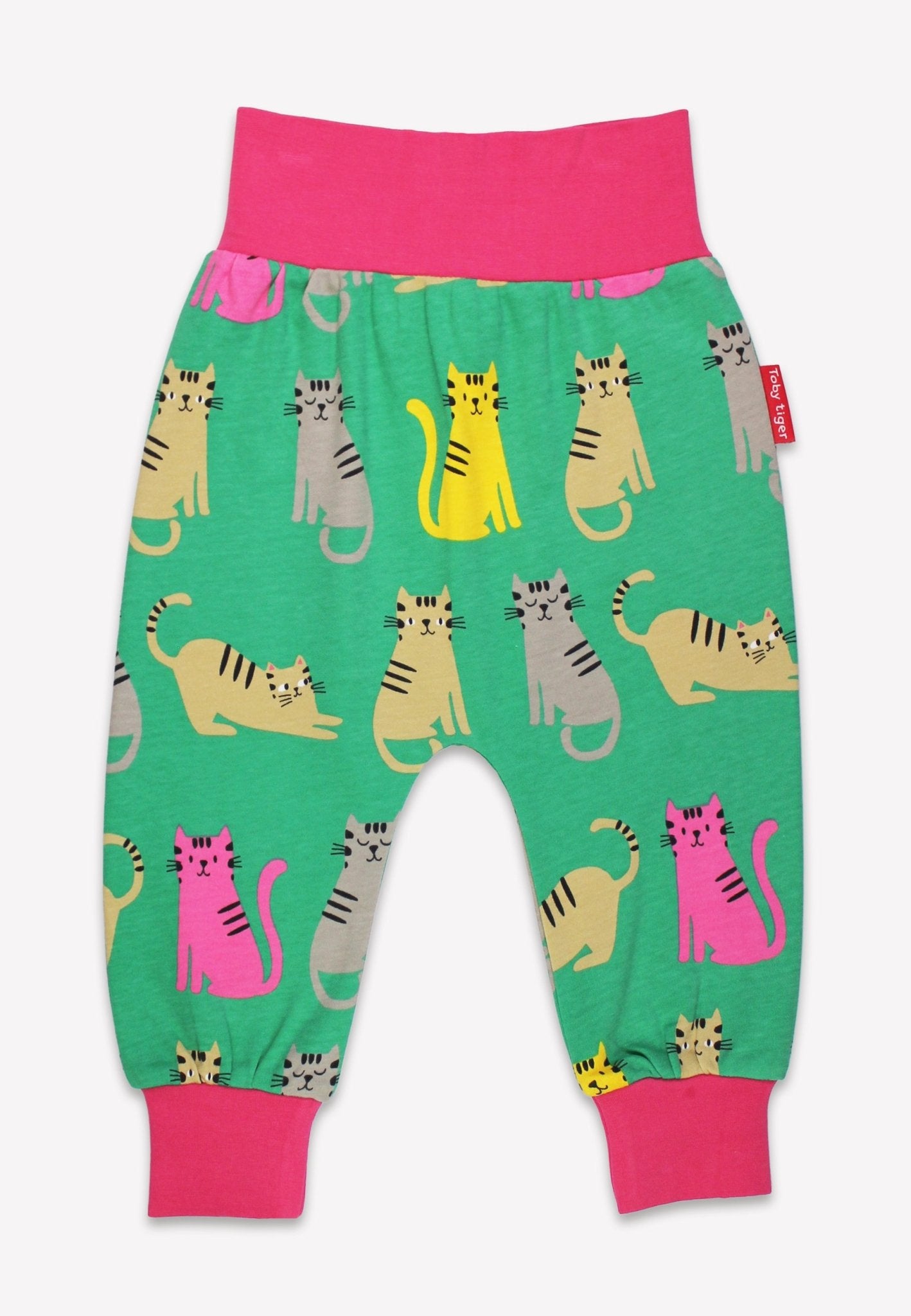 Organic Kitten Print Yoga Pants - Toby Tiger