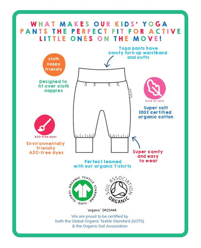 Organic Kitten Print Yoga Pants - Toby Tiger