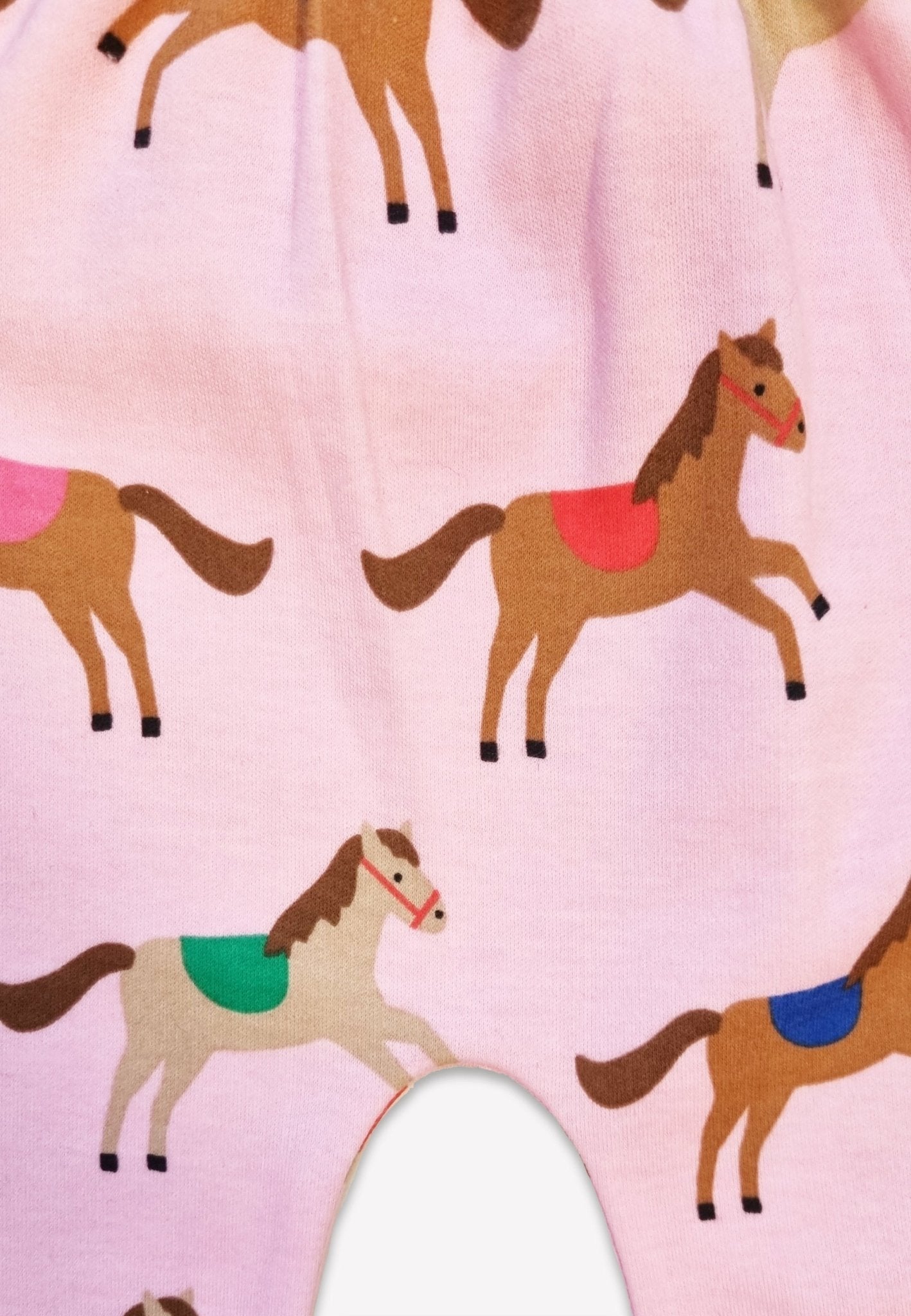 Organic Pink Horse and Pony Print Yoga Pants - Toby Tiger