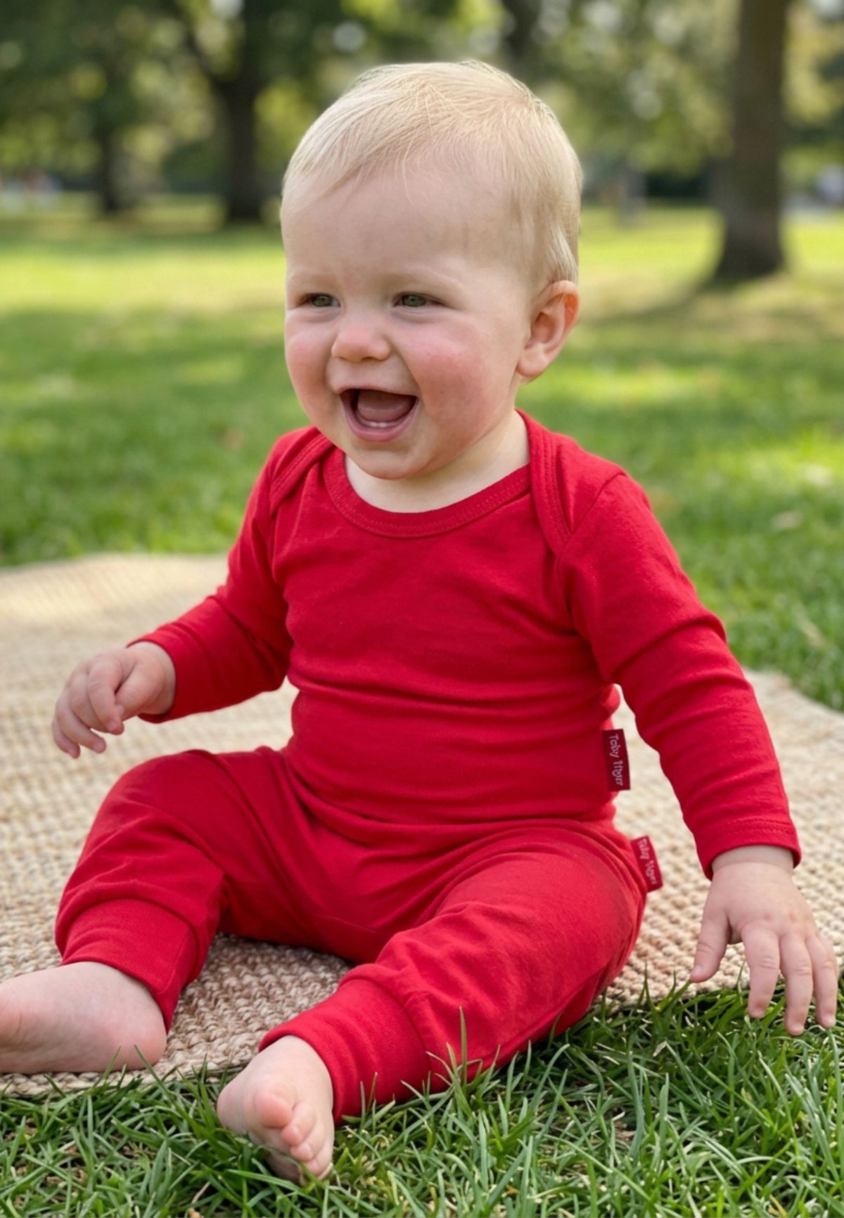 Organic Red Yoga Pants
