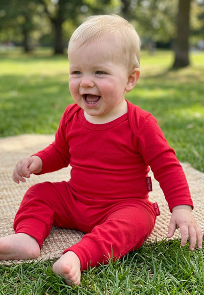 Organic Red Yoga Pants