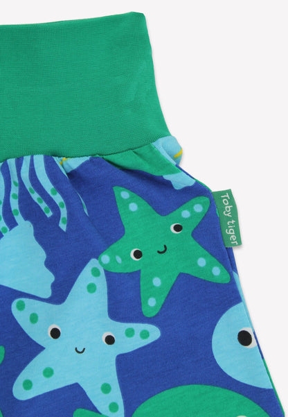 Organic Sea Creature Print Yoga Pants - Toby Tiger