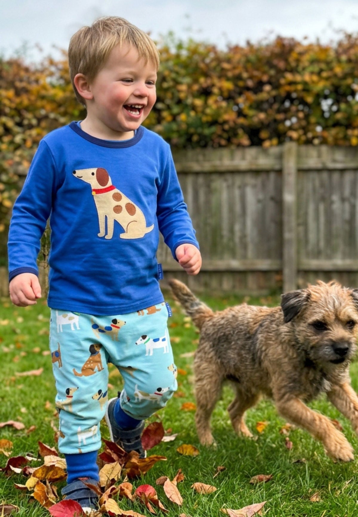 Organic Dog Print Yoga Pants