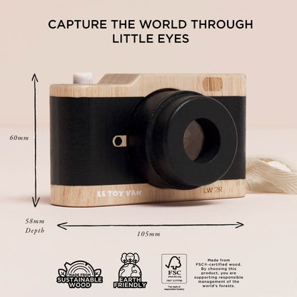 Wooden Retro Camera - Toby Tiger UK