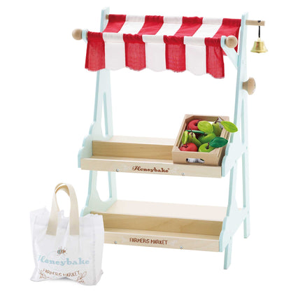 Wooden Market Stall & Fruit Play Food Crate - Toby Tiger
