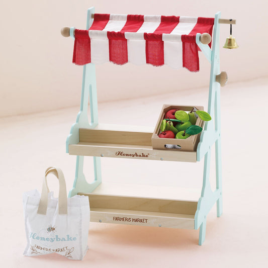 Wooden Market Stall & Fruit Play Food Crate - Toby Tiger