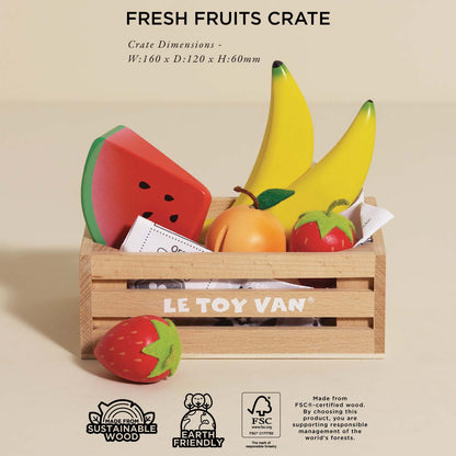 Smoothie Fruit Wooden Market Crate - Toby Tiger UK