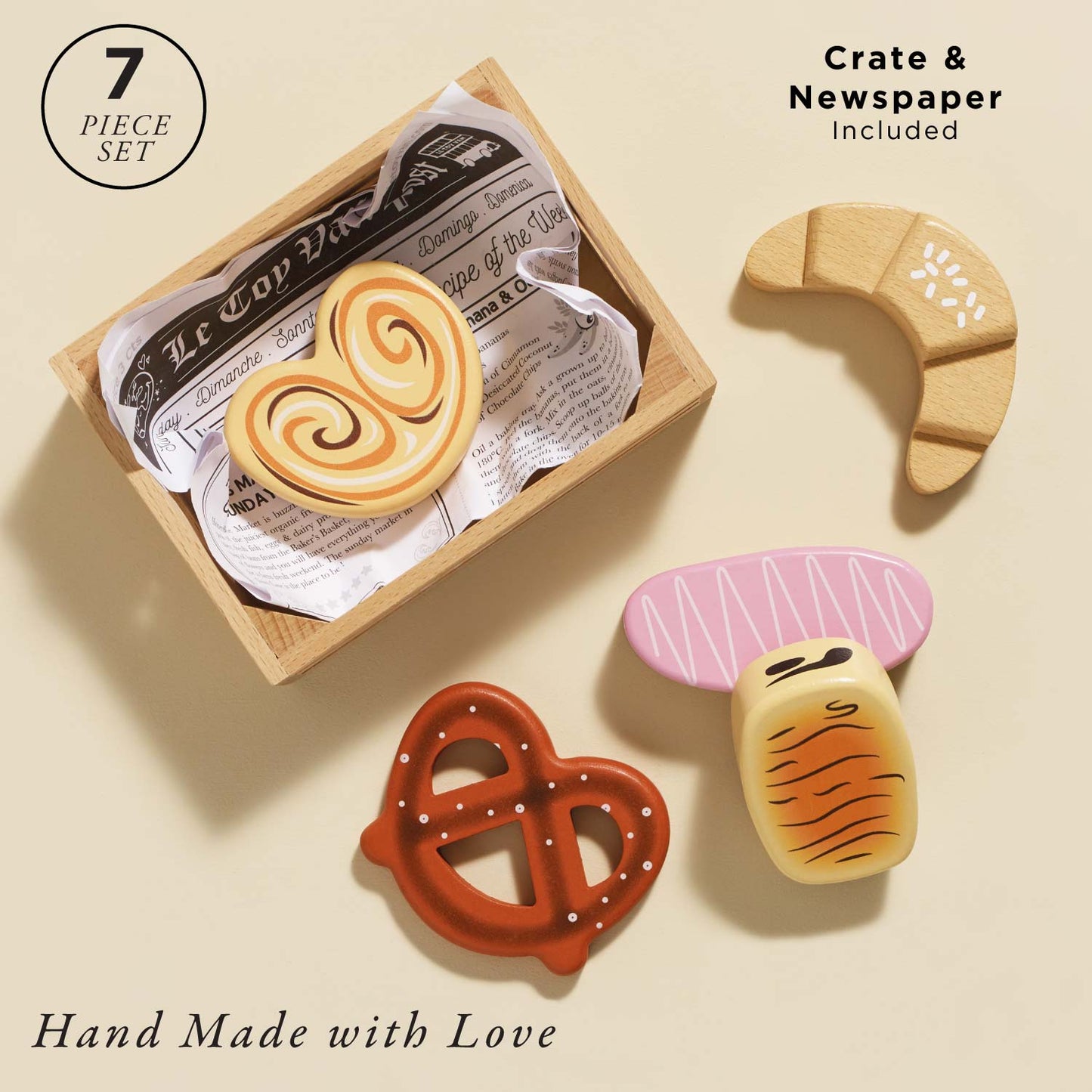 Bakery & Patisserie Wooden Market Crate - Toby Tiger UK
