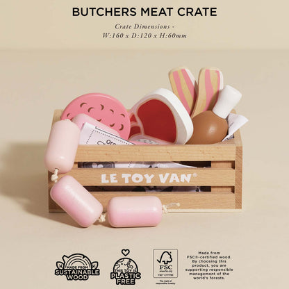 Butchers Meat Wooden Market Crate - Toby Tiger UK