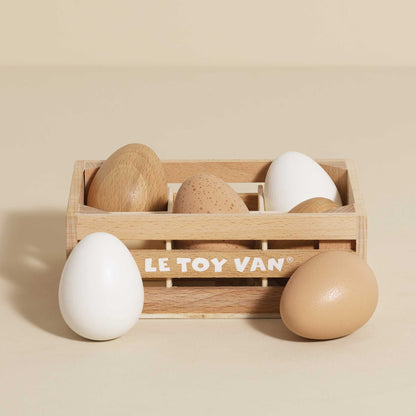 Farm Eggs Wooden Market Crate - Toby Tiger UK