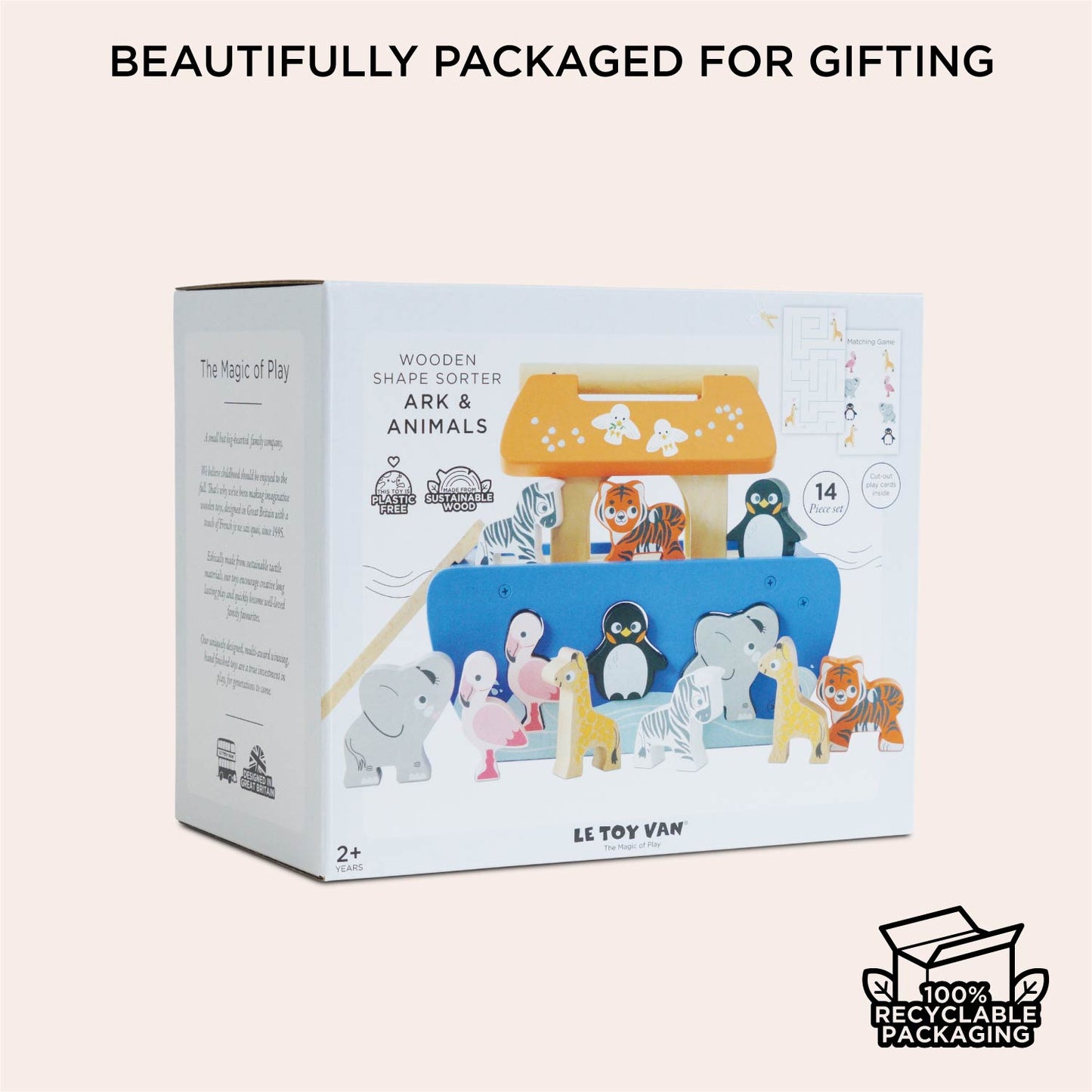 Ark & Animals Shape Sorter - Toby Tiger UK