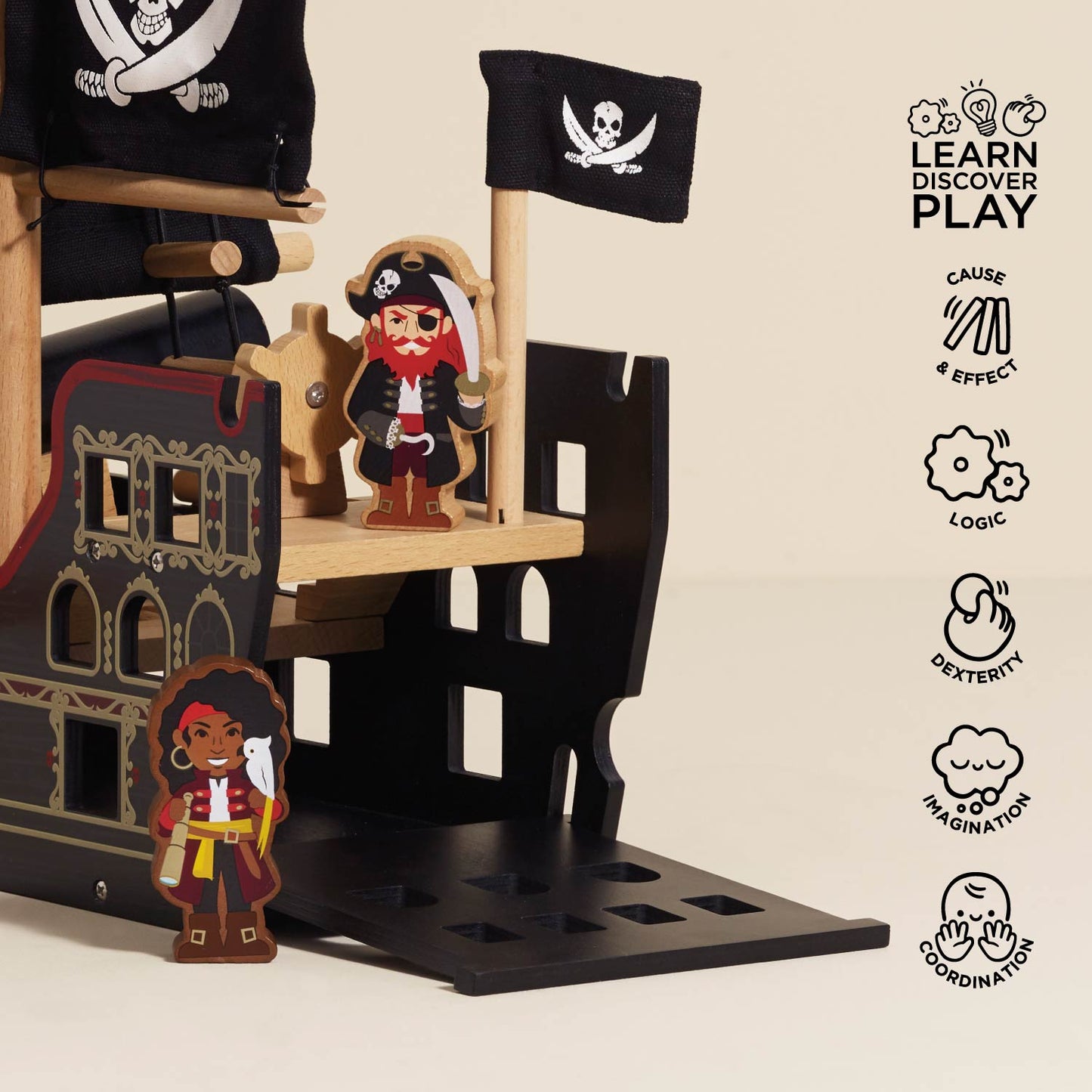 Barbarossa Pirate Ship & Characters - Toby Tiger