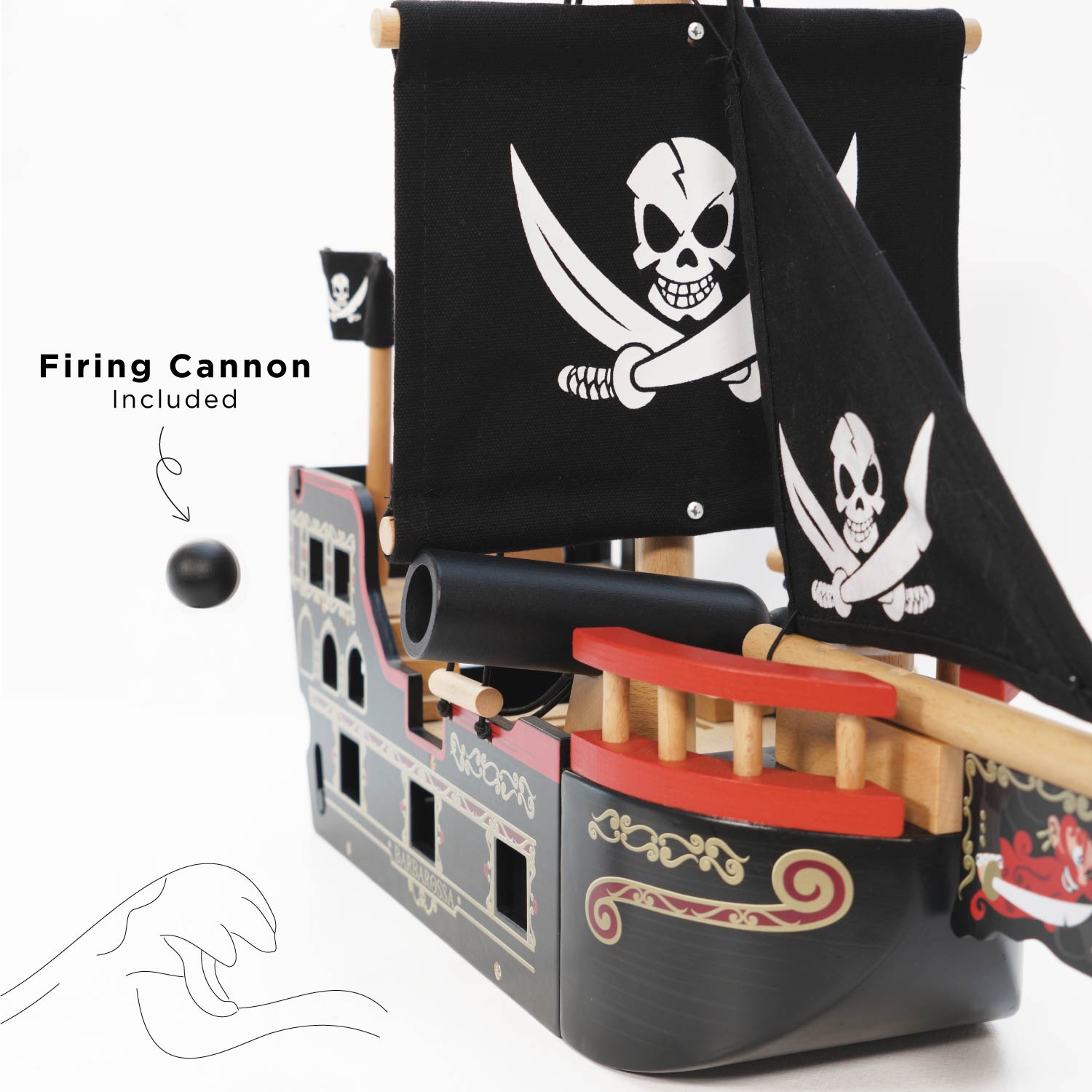 Barbarossa Pirate Ship & Characters - Toby Tiger UK