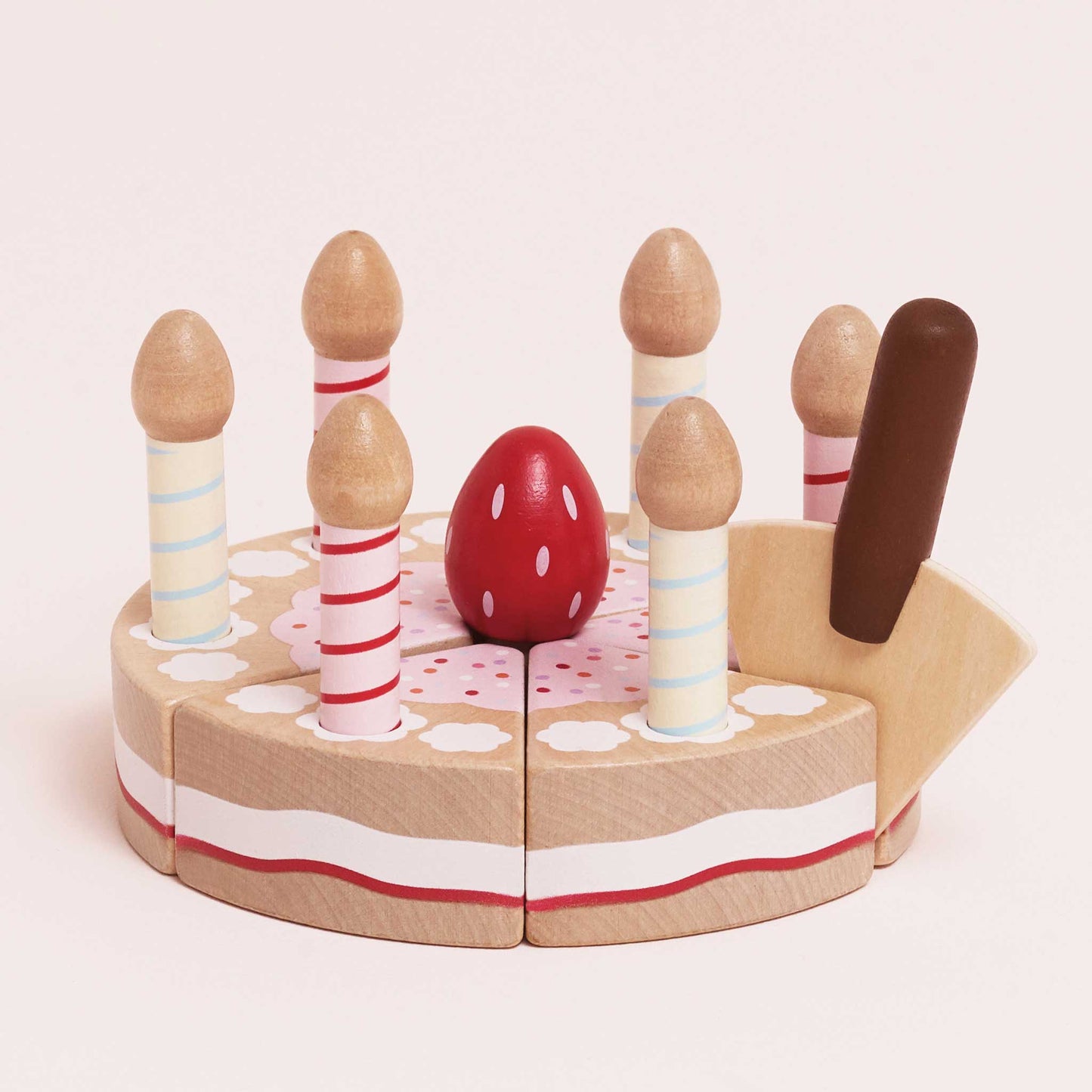 Sliceable Birthday Cake & Candles - Toby Tiger UK