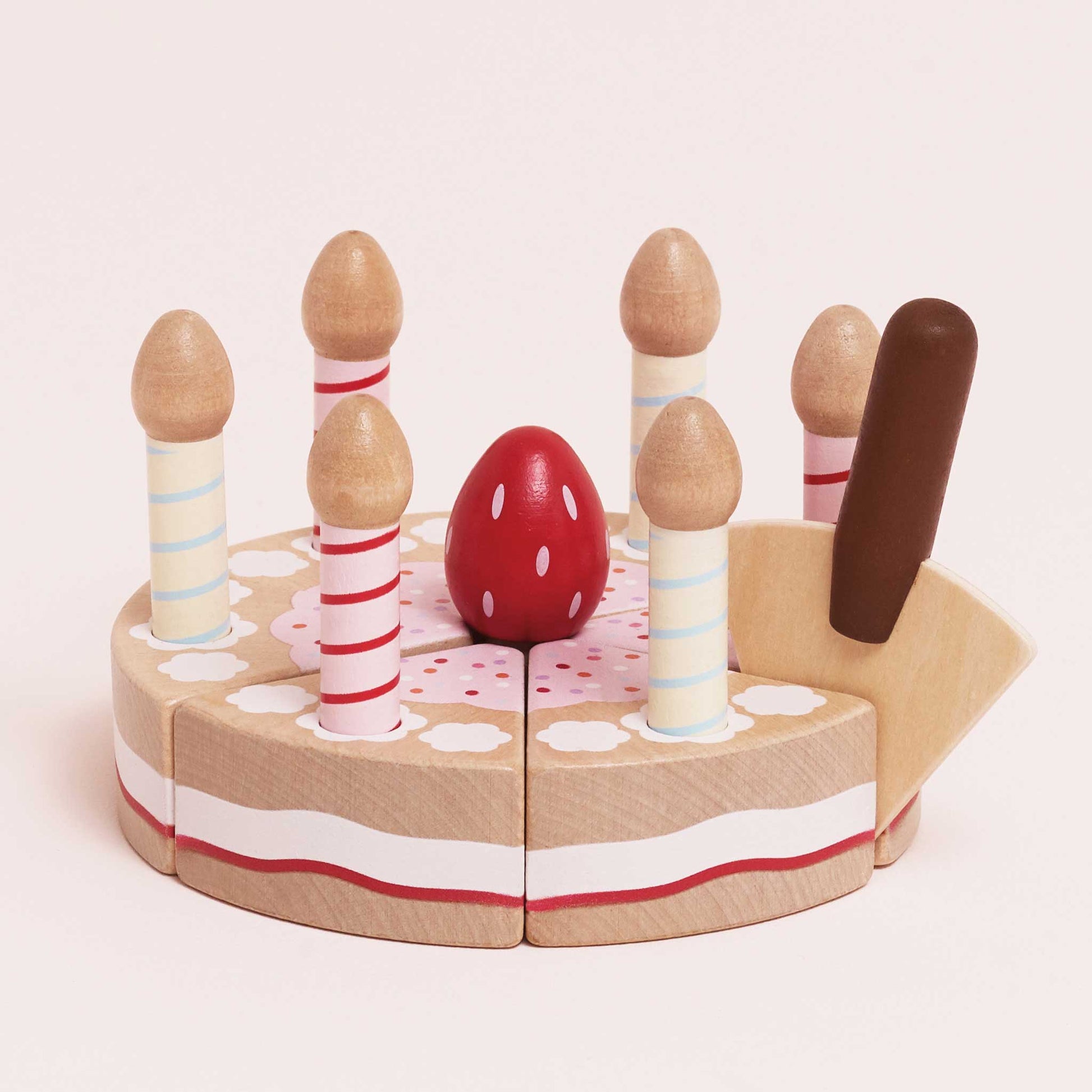 Sliceable Birthday Cake & Candles - Toby Tiger UK