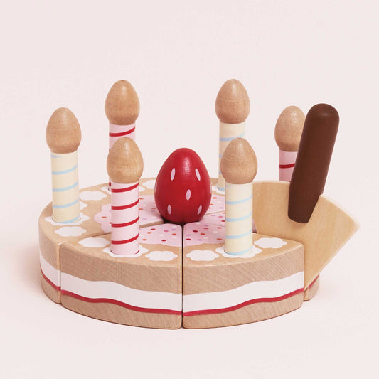 Sliceable Birthday Cake & Candles - Toby Tiger UK